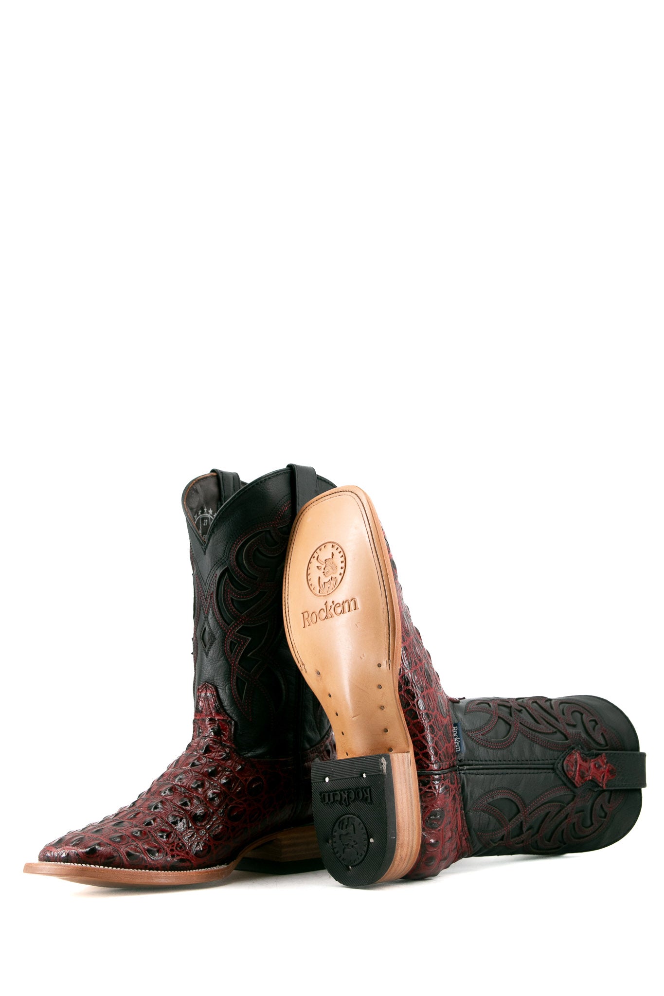 Caiman Hornback Square Toe Cowboy Boot