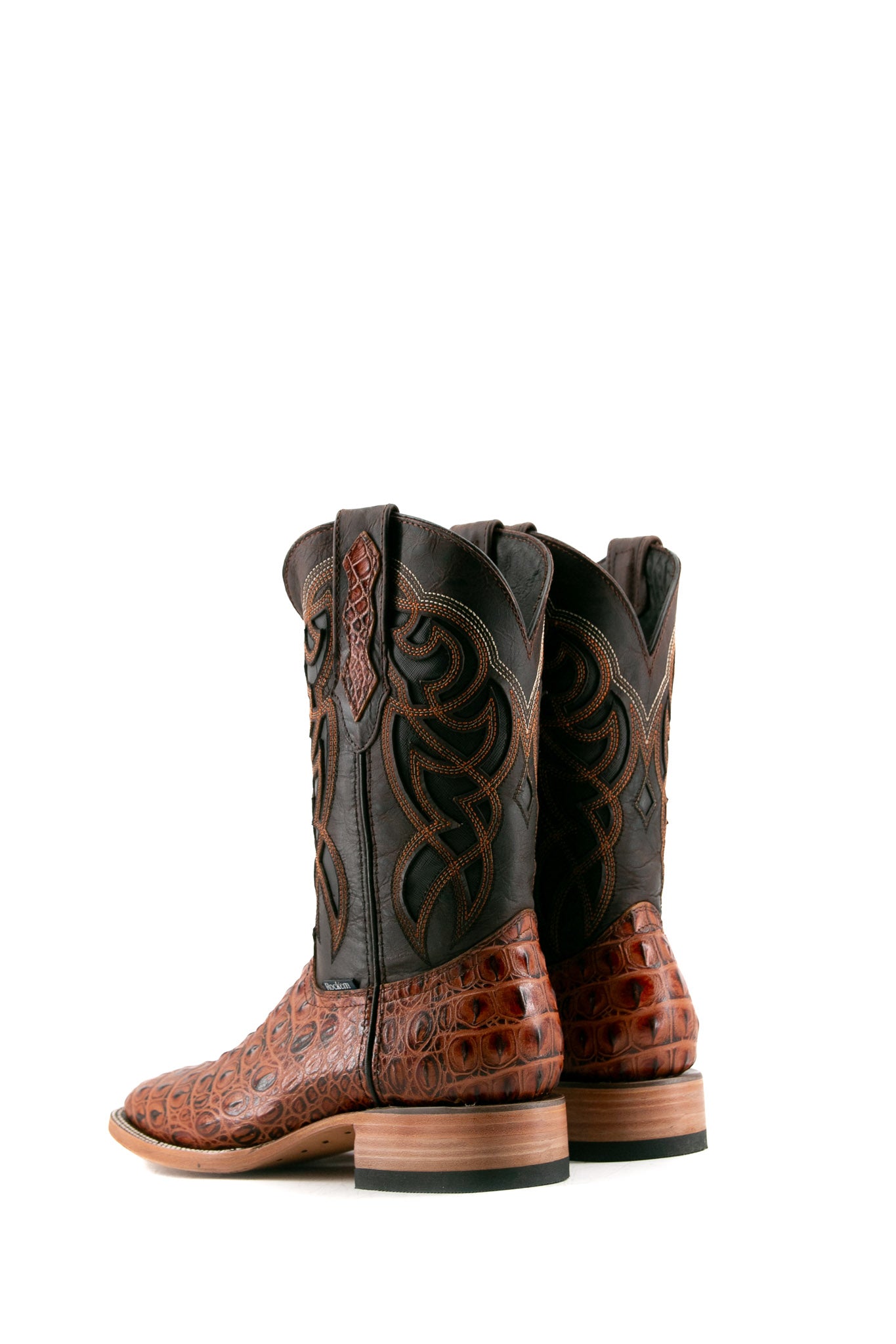 Caiman Hornback Square Toe Cowboy Boot