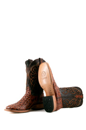 Caiman Hornback Square Toe Cowboy Boot