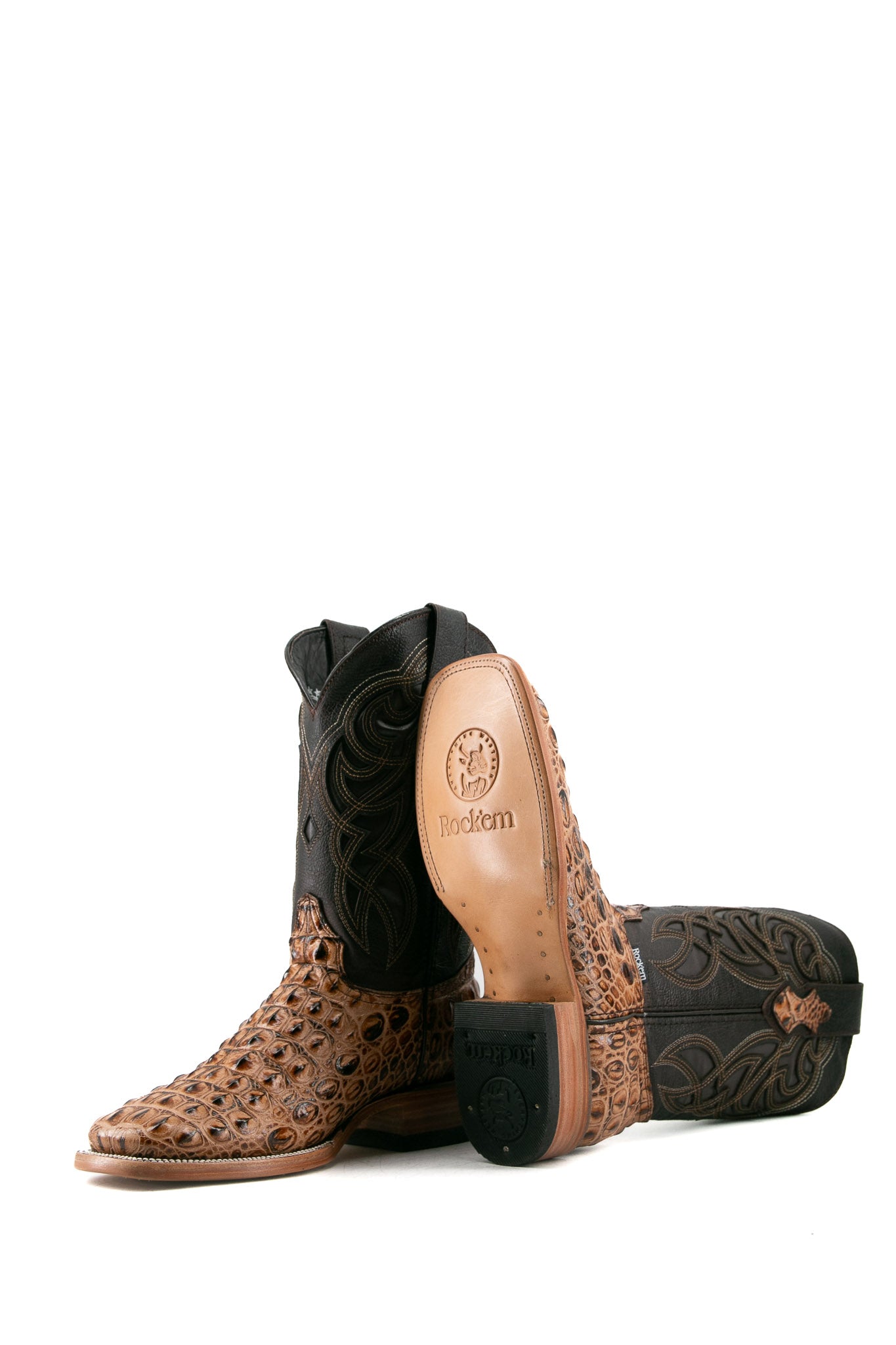 Caiman Hornback Square Toe Cowboy Boot