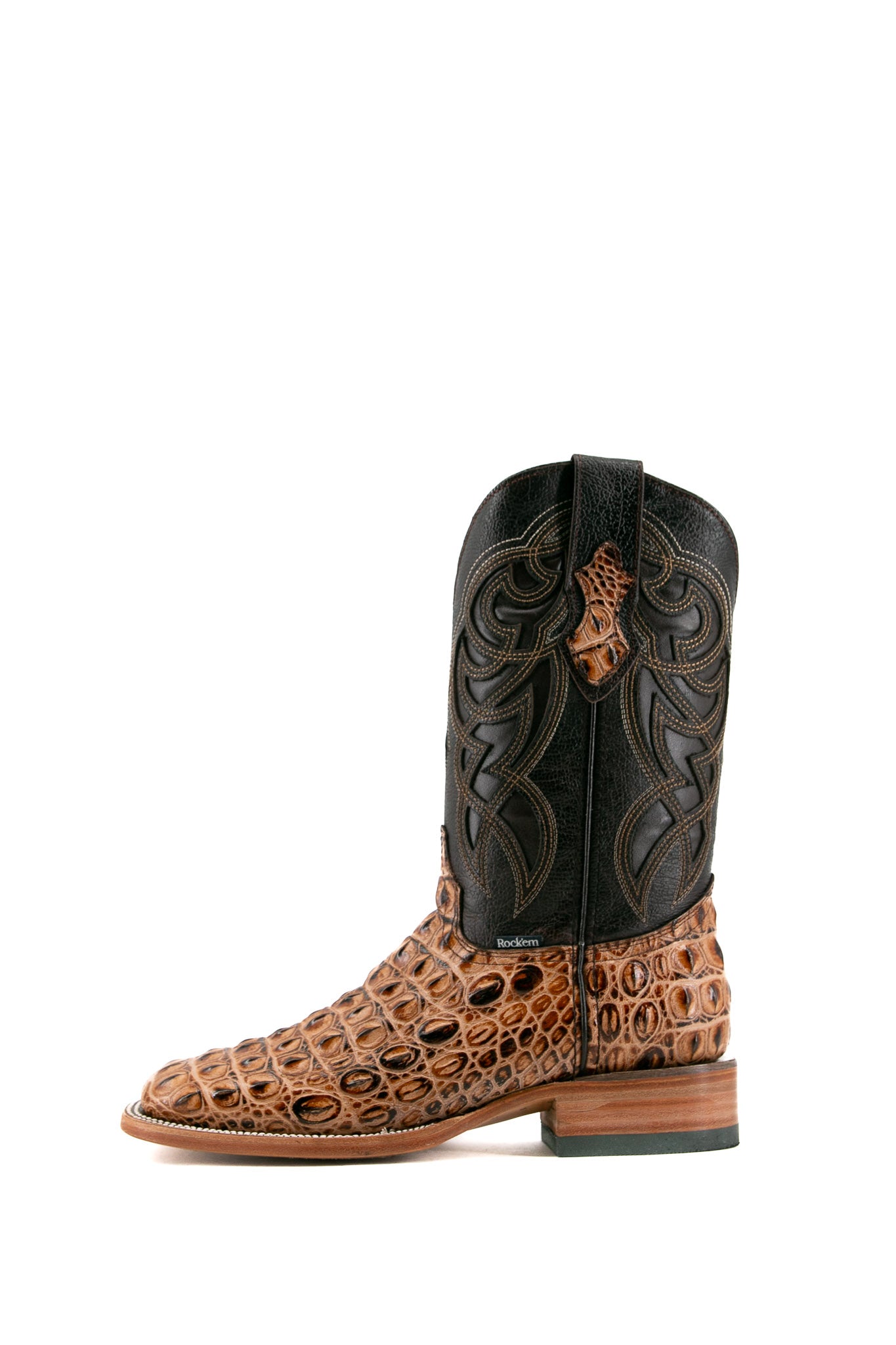 Caiman Hornback Square Toe Cowboy Boot