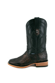 Rock'em Fall Python Exotic Square Toe Cowboy Boot