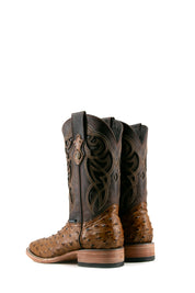 Ostrich Ranch Square Toe Cowboy Boot