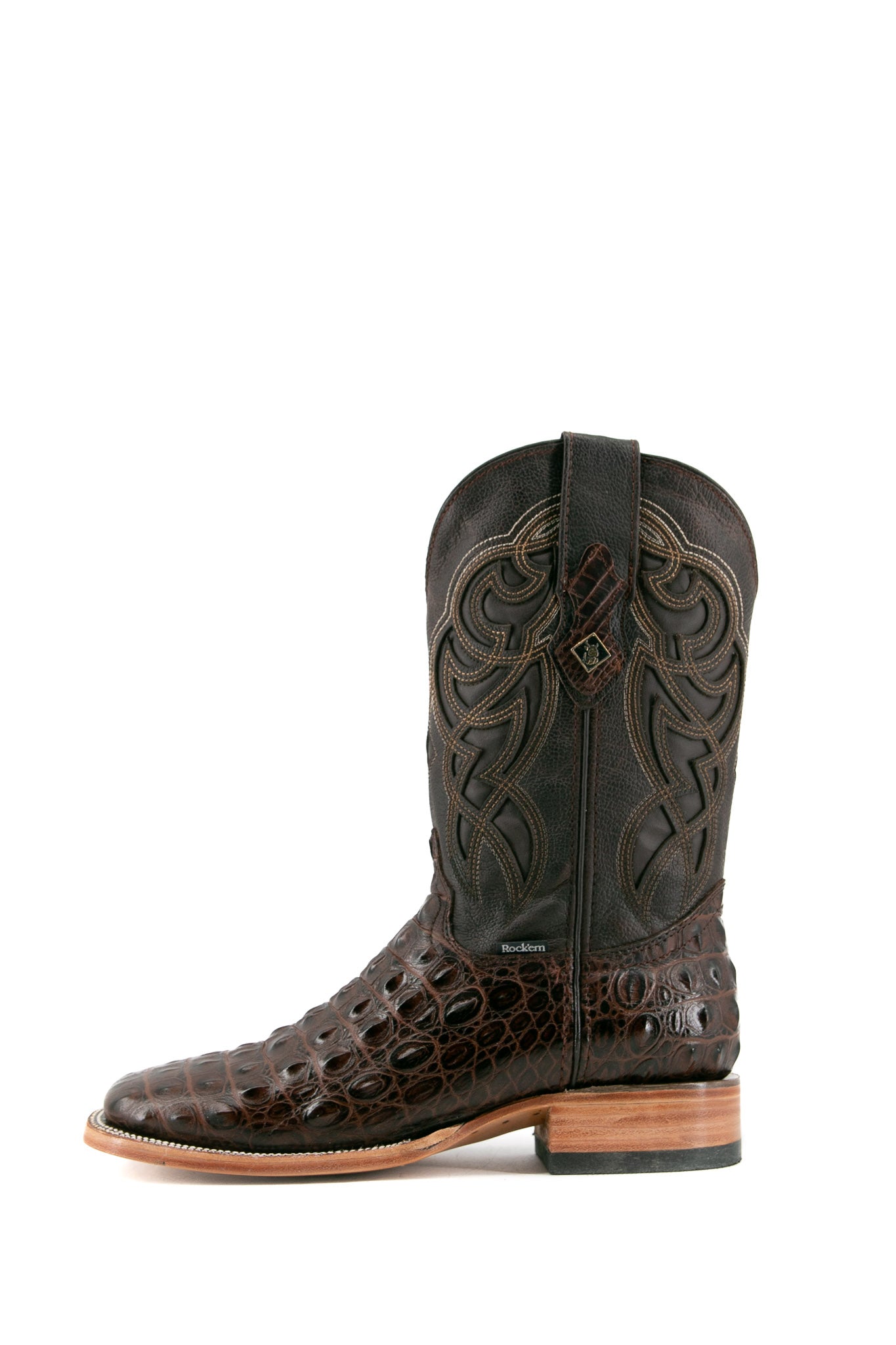 Caiman Hornback Square Toe Cowboy Boot