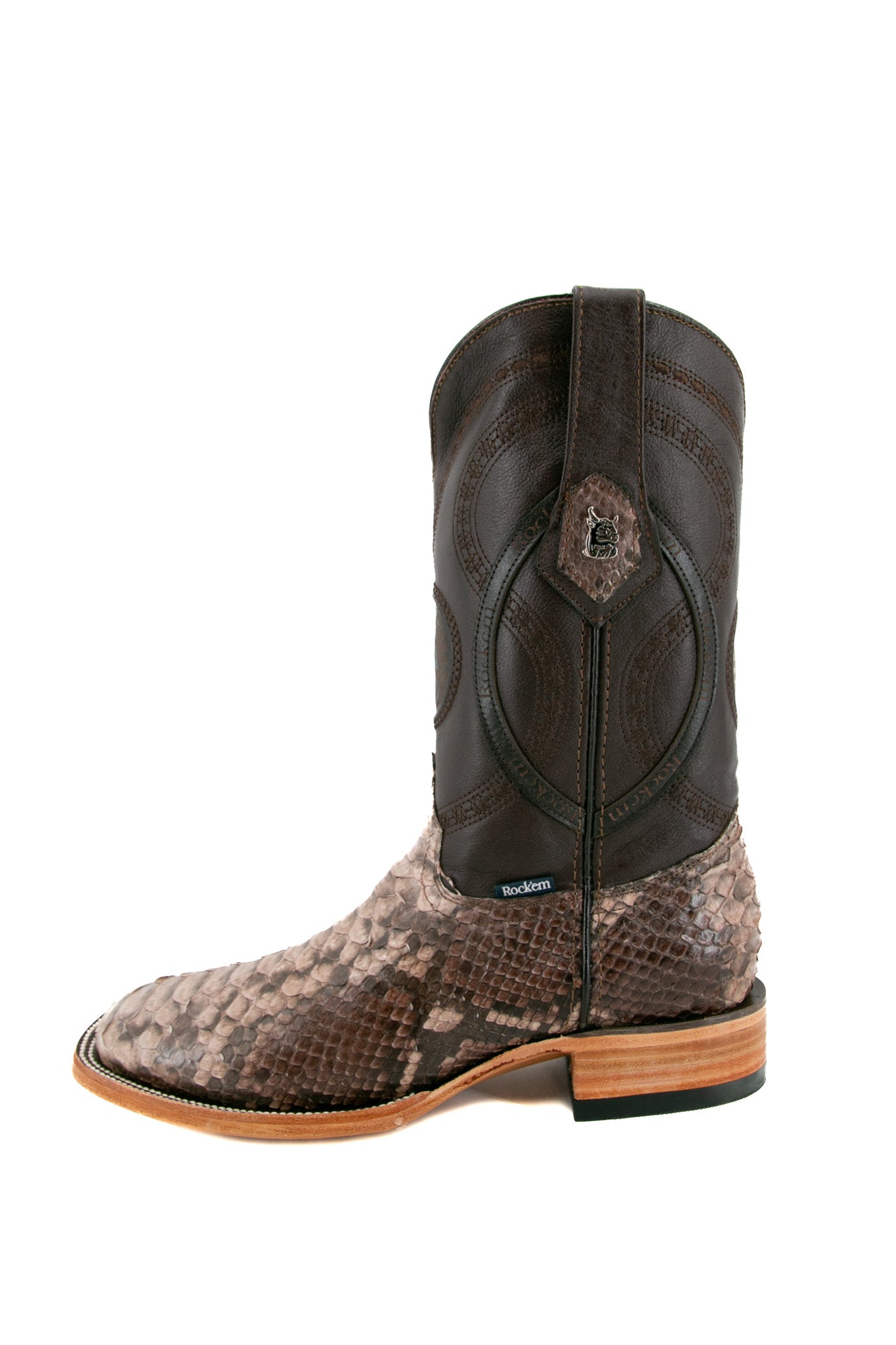 Rock'em Fall Python Exotic Square Toe Cowboy Boot FINAL SALE
