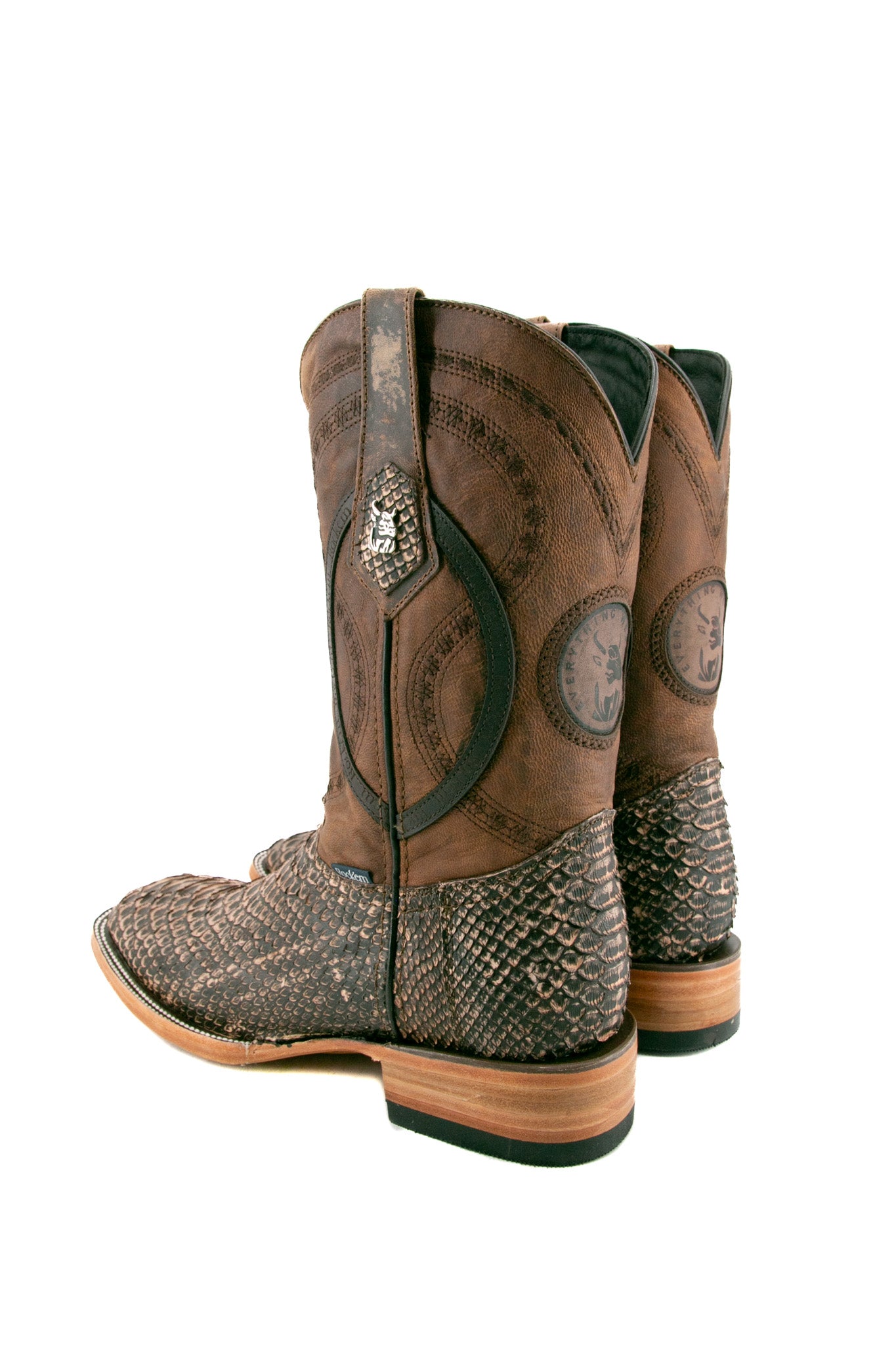 Rock'em Fall Python Exotic Square Toe Cowboy Boot