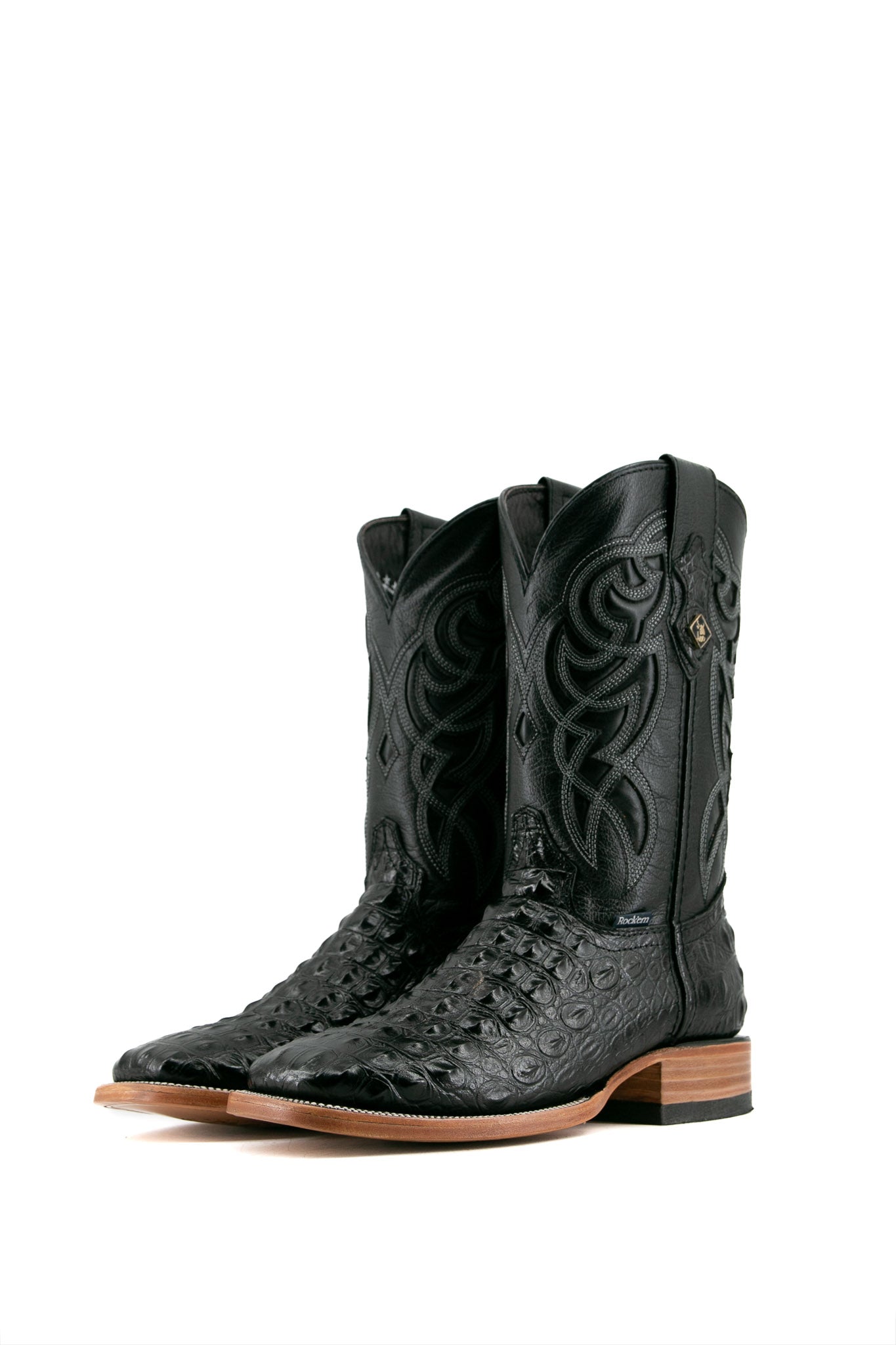 Caiman Hornback Square Toe Cowboy Boot