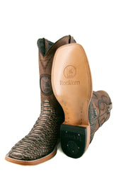 Rock'em Fall Python Exotic Square Toe Cowboy Boot