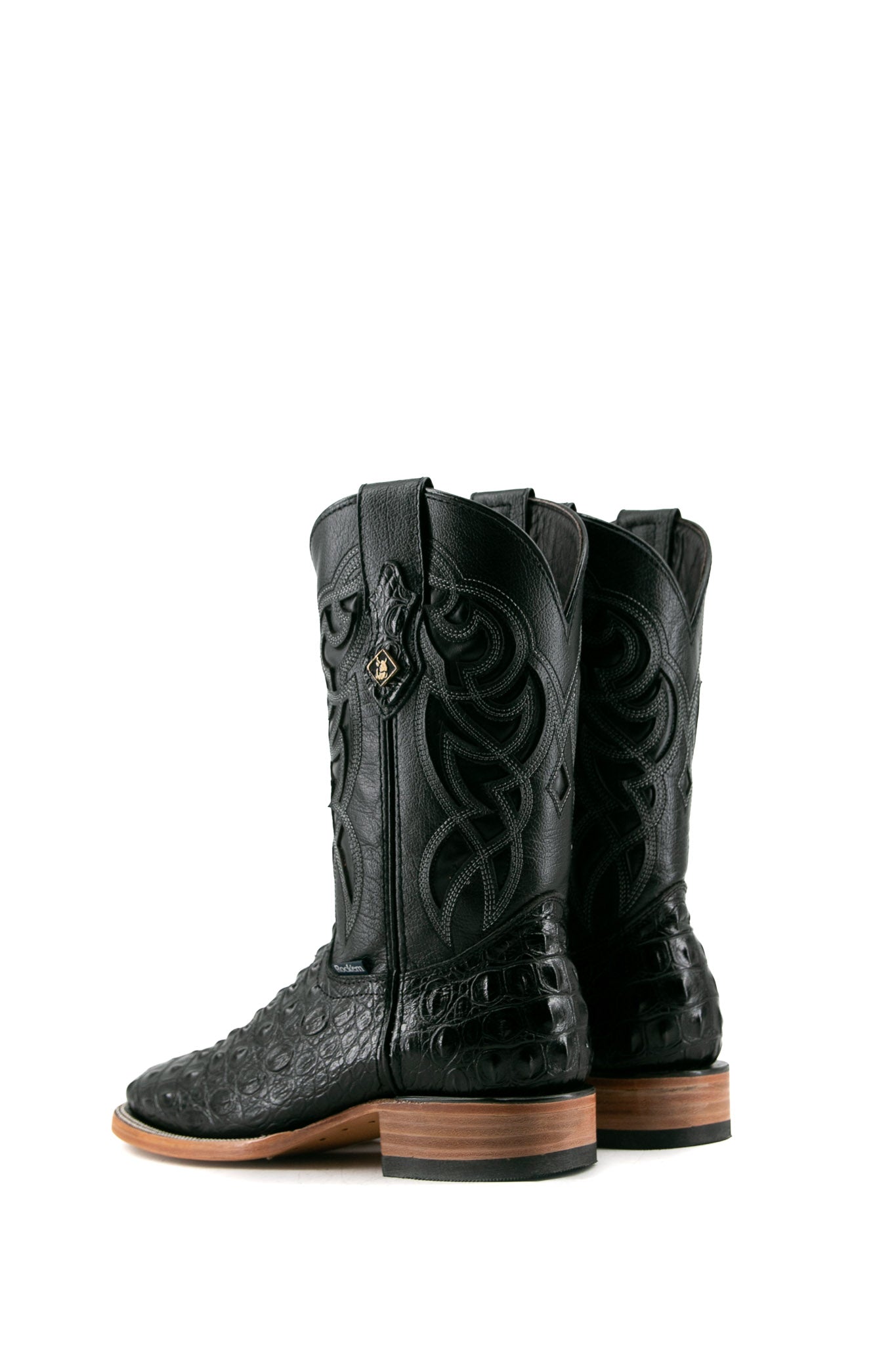 Caiman Hornback Square Toe Cowboy Boot