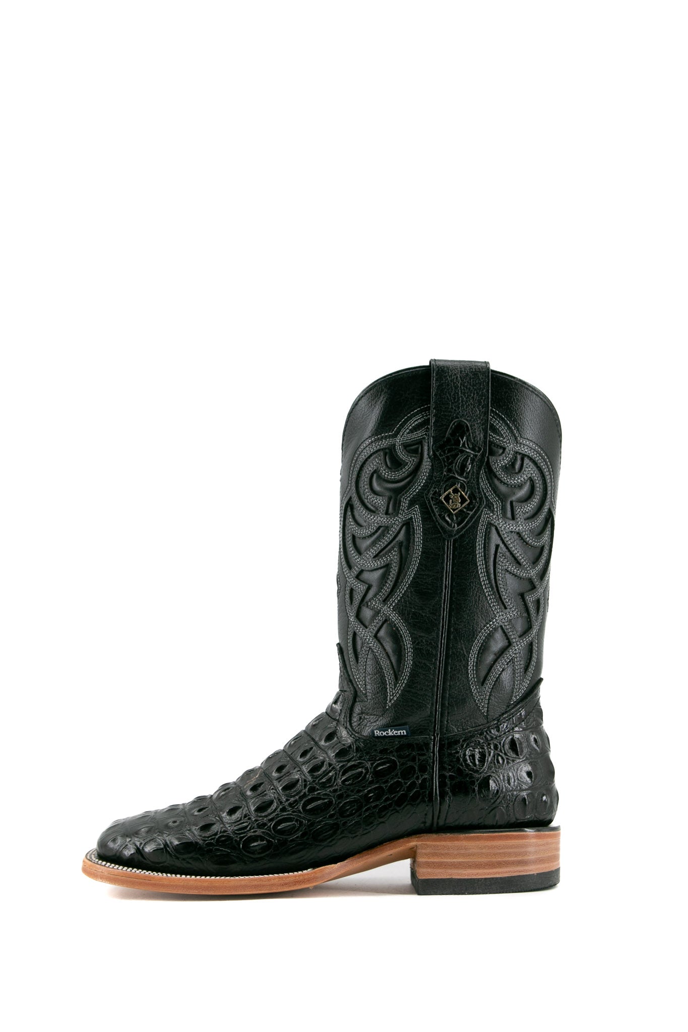 Caiman Hornback Square Toe Cowboy Boot