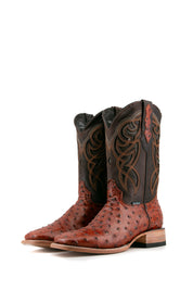 Ostrich Ranch Square Toe Cowboy Boot