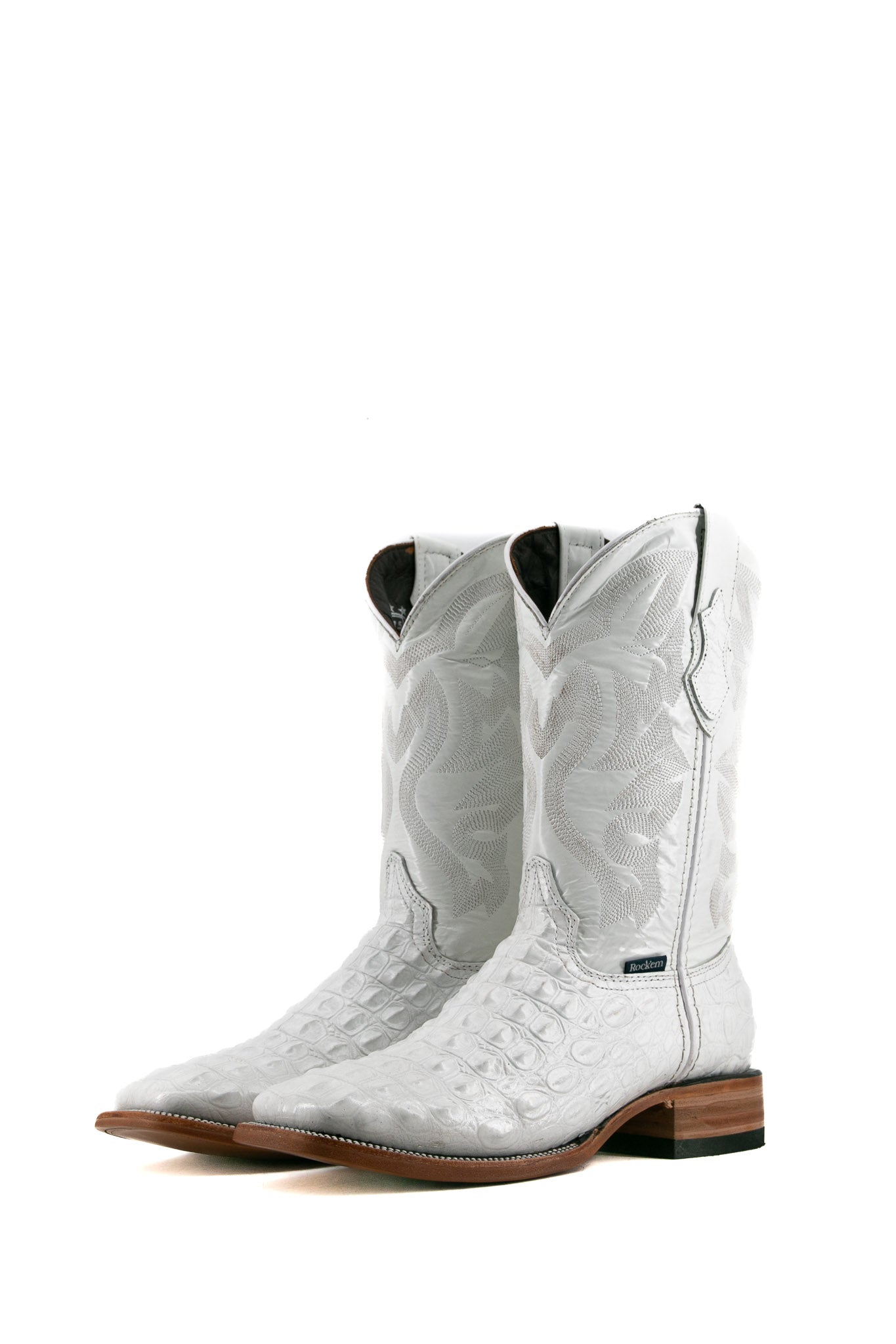 Caiman Hornback Square Toe Cowboy Boot