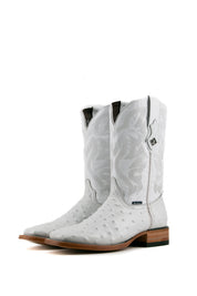 Ostrich Ranch Square Toe Cowboy Boot