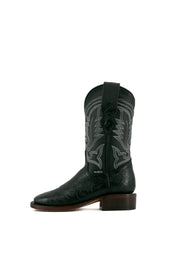 Tooled Black Cincelado Youth Boot