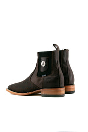 Bull Neck Square Toe Ankle Boot