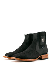 Bull Neck Square Toe Ankle Boot