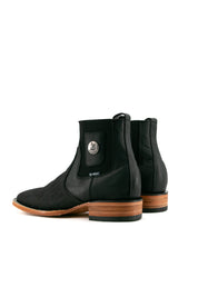 Bull Neck Square Toe Ankle Boot