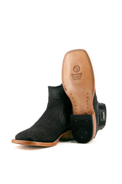 Bull Neck Square Toe Ankle Boot