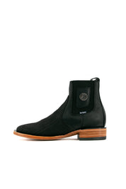 Bull Neck Square Toe Ankle Boot