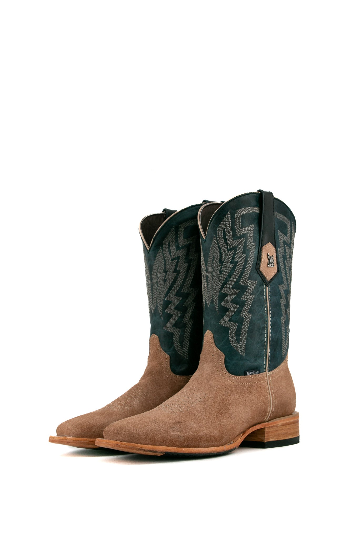 Maverick Roughout Square Toe Cowboy Boot