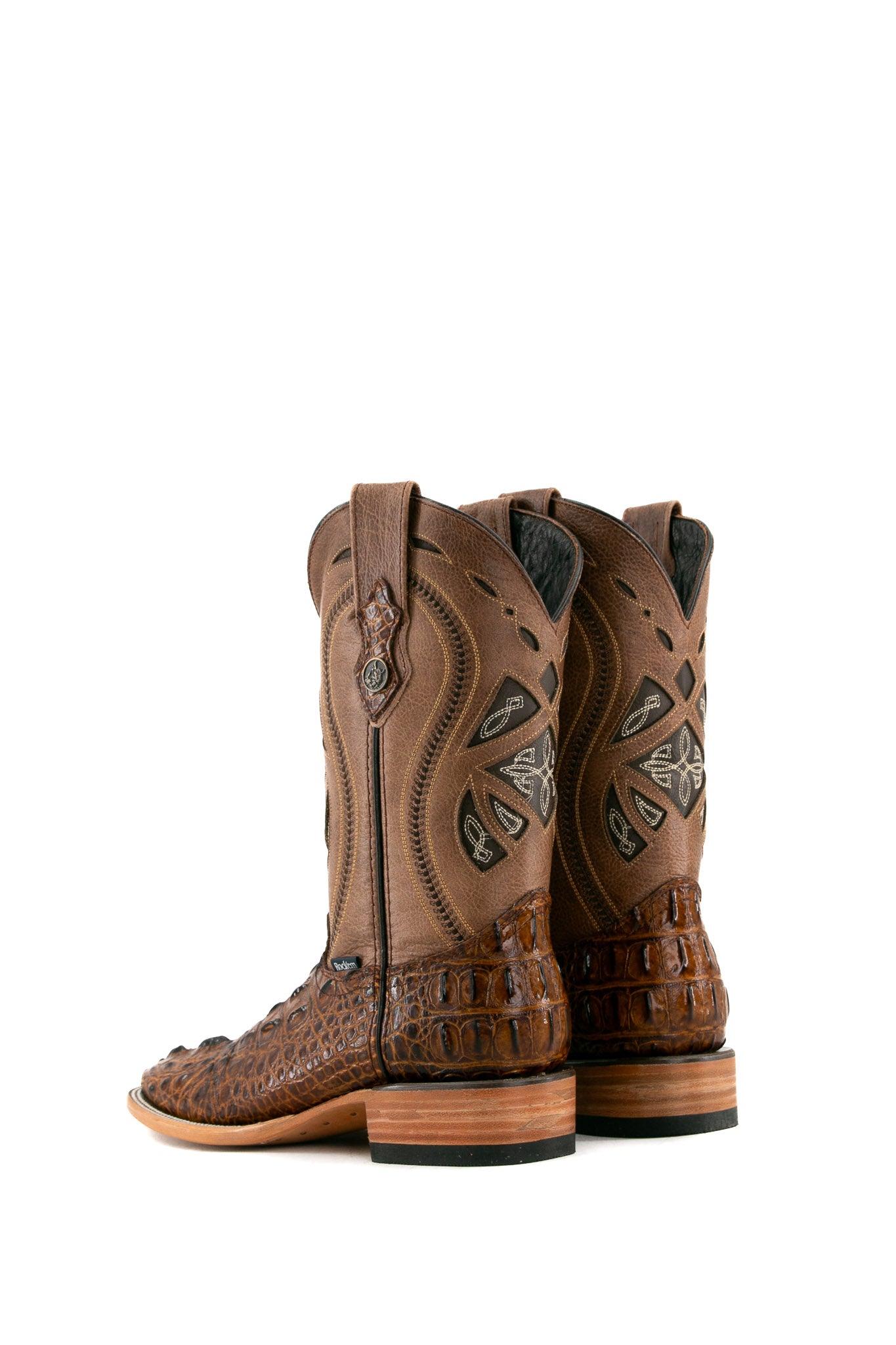 Caiman Tail Hornback Square Toe Cowboy Boot