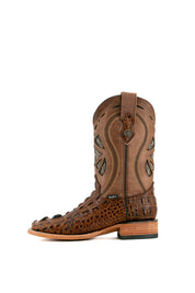 Caiman Tail Hornback Square Toe Cowboy Boot