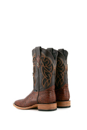 Lizard Square Toe Cowboy Boot