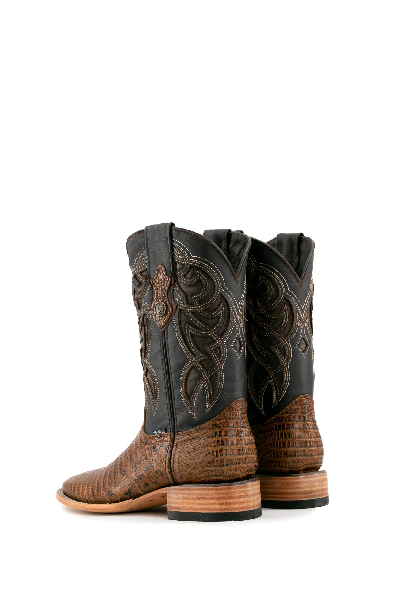 Lizard Square Toe Cowboy Boot