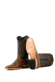 Lizard Square Toe Cowboy Boot