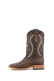 Ostrich Matte Rustic Square Toe Cowboy Boot