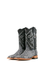 Ostrich Matte Rustic Square Toe Cowboy Boot