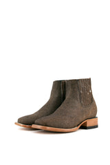 Women's Cowhide Square Toe Ankle Boot Size 8 Box HW31