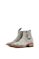 Women's Cowhide Square Toe Ankle Boot Size 5 Box HW18