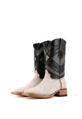 Prescott Cowhide Square Toe Cowboy Boot Size 7 Box DM3