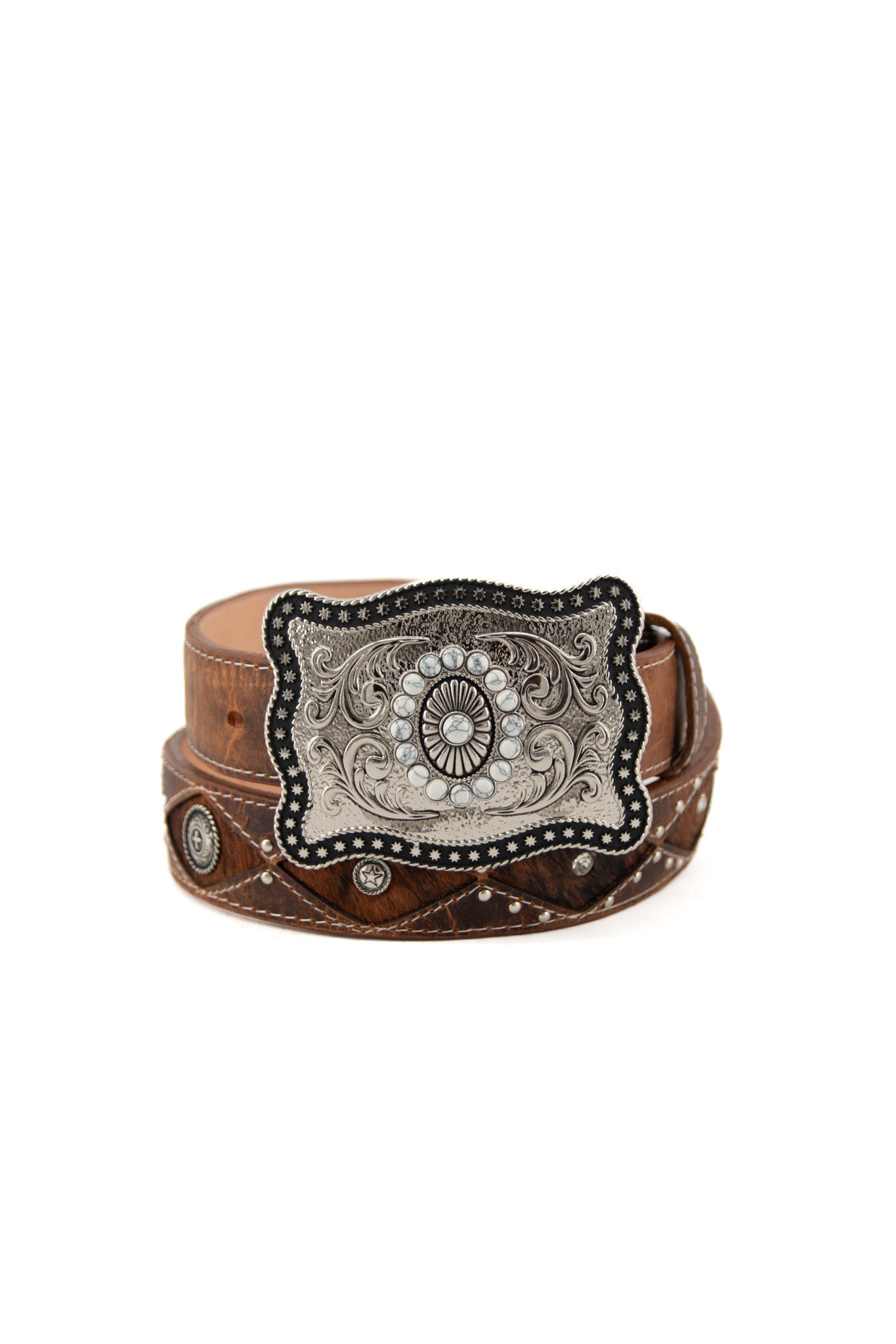 Turquoise Cowhide Women Belt