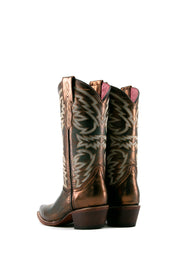 Selena Bronzedl Snip Toe Cowgirl Boot