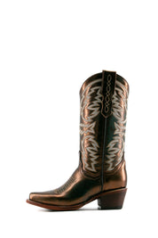 Selena Bronzedl Snip Toe Cowgirl Boot