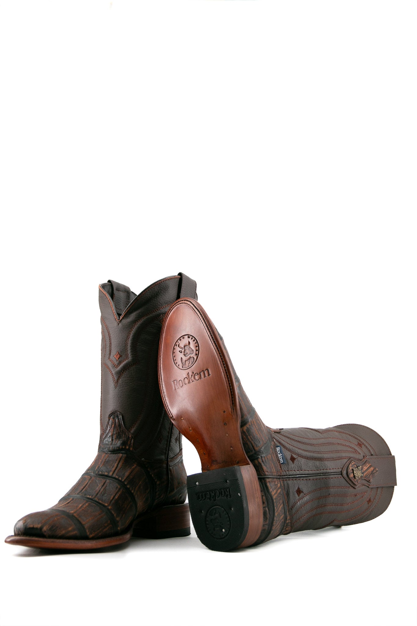 Gator Matte Round Toe Cowboy Boot