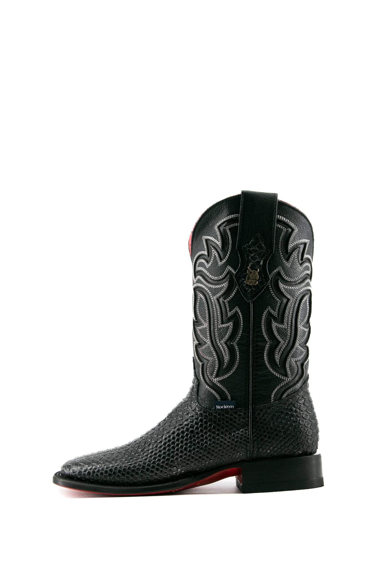 Bruce Python Red Bottom Square Toe Cowboy Boot