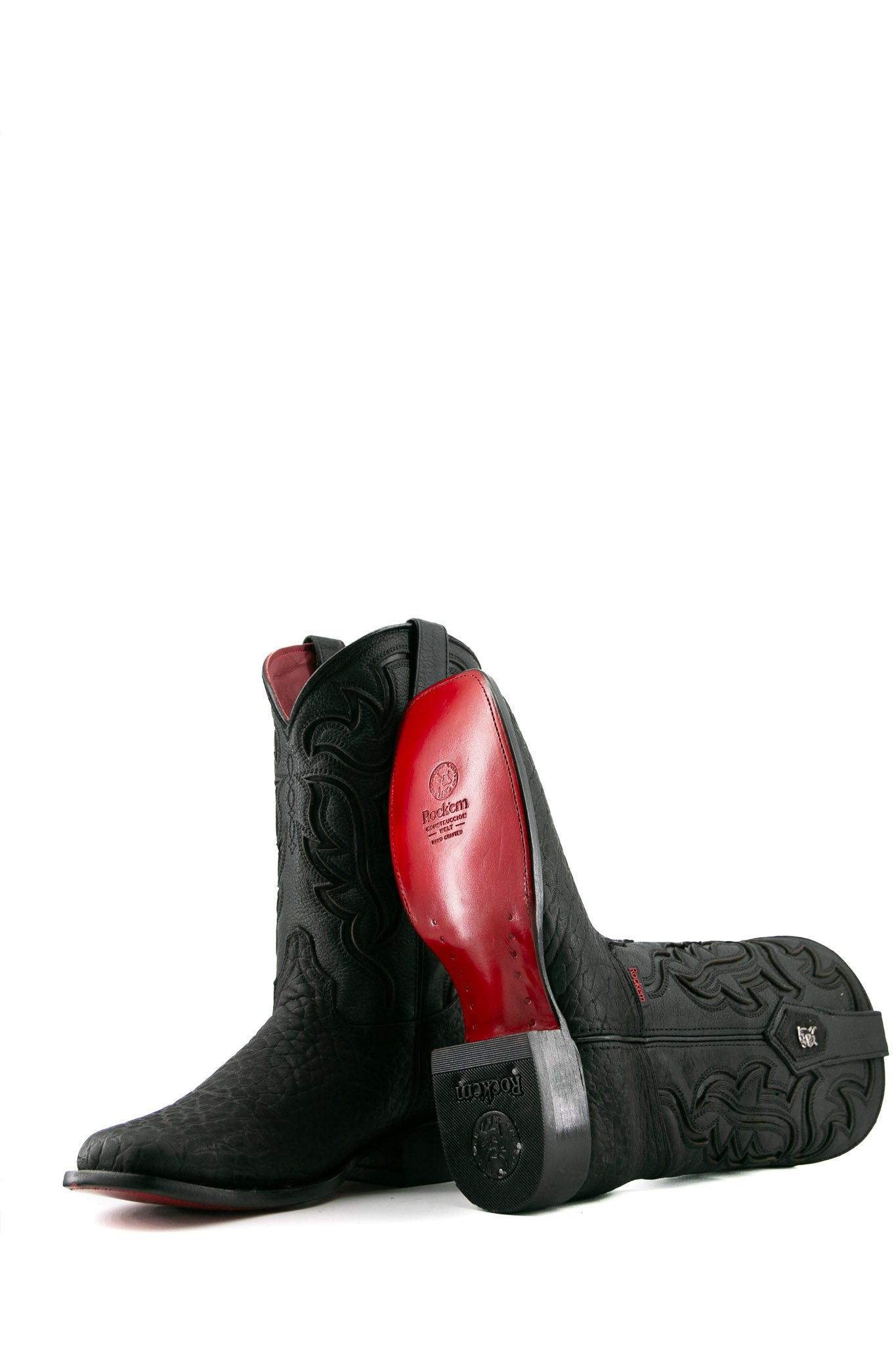 Rock'em Bullneck Red Bottom Rodeo Cowboy Boot