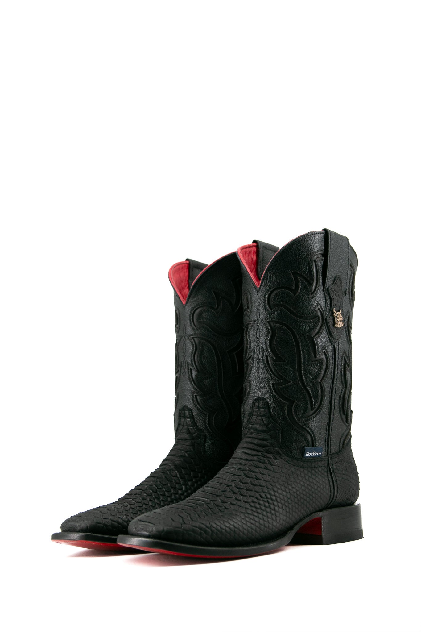 Bruce Python Red Bottom Square Toe Cowboy Boot