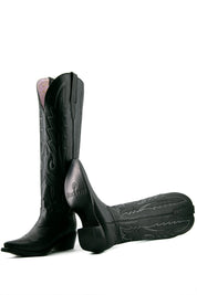 Raven Tall Snip Toe Cowgirl Boot