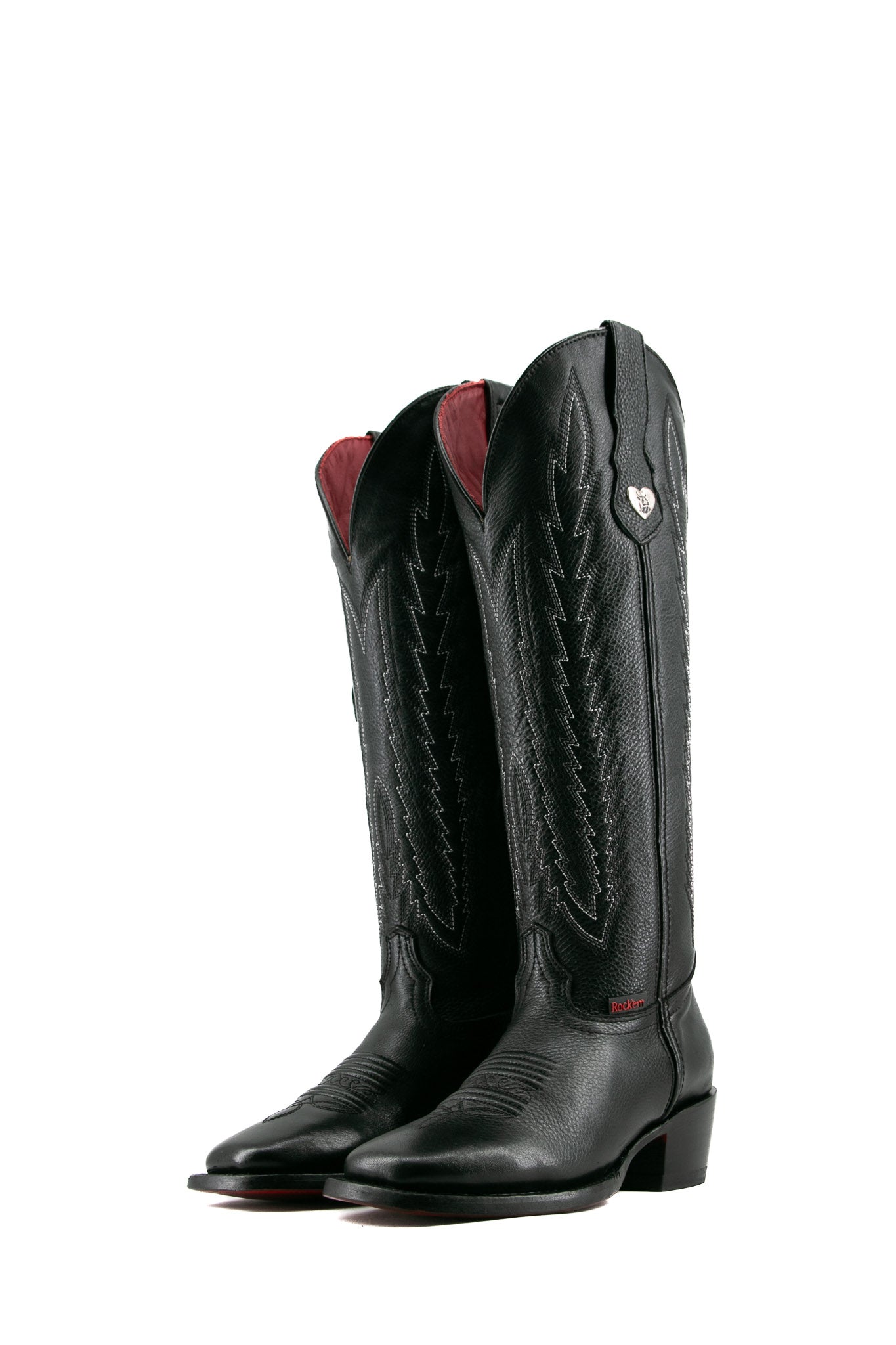 Eleanor Tall Red Bottom Square Toe Cowgirl Boot