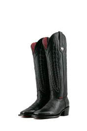 Eleanor Tall Red Bottom Square Toe Cowgirl Boot