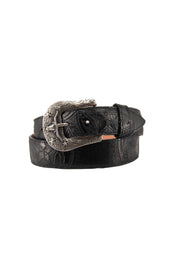 Print Star Hand Tooled Cowboy Belt