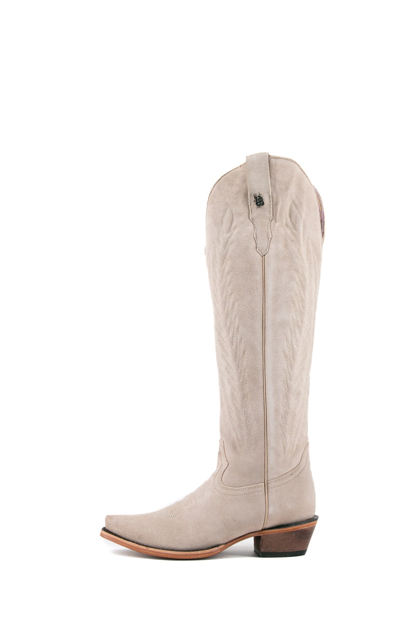 Georgina Gamuza Nude Tall Snip Toe Cowgirl Boot