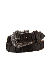 Python Longhorn X Buckle Cowboy Belt