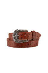 Ostrich Ranch Cowboy Belt