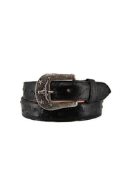 Ostrich Ranch Print Cowboy Belt