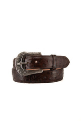 Ostrich Ranch Cowboy Belt